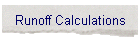 Runoff Calculations